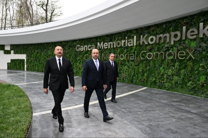Prezident Gəncə Memorial Kompleksinin açılışını edib - FOTOLAR