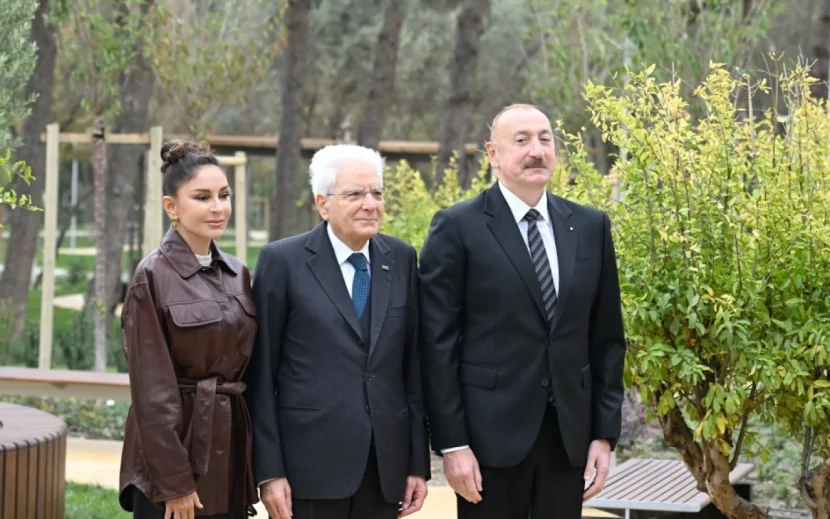 İlham Əliyev xanımı və İtaliya Prezidenti ilə açılışda - FOTOLAR (YENİLƏNİB)
