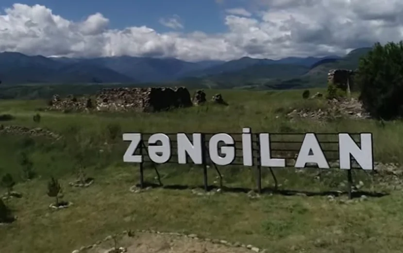 Zəngilanda yük maşını YANDI