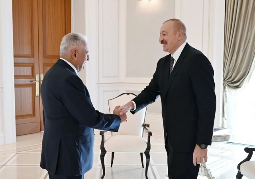 İlham Əliyev Qəbələdə Binəli Yıldırımı qəbul etdi - FOTO