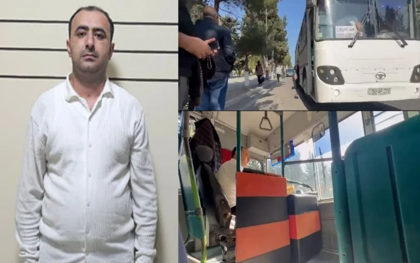Narkotikin təsiri ilə avtobusu sürən şəxs həbs olunub - VİDEO