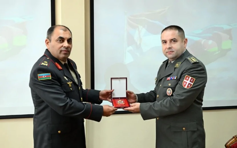 Serbiyanın Müdafiə Nazirliyinin nümayəndə heyəti Azərbaycandadır - FOTOLAR