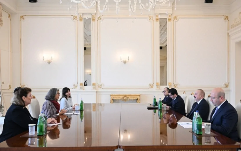 Prezident Anaklaudia Rossbaxı qəbul edib - FOTOLAR
