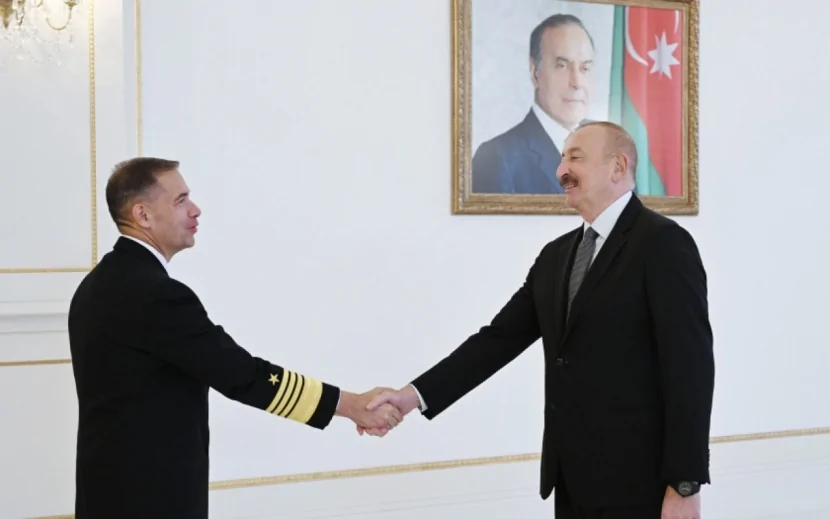 Prezident İlham Əliyev ABŞ rəsmisini qəbul etdi - FOTOLAR