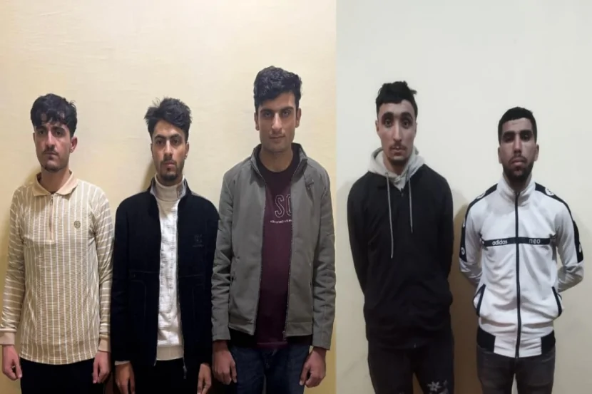 Dövlət sərhədini pozmağa çalışan 5 nəfər saxlanılıb