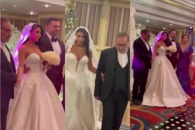 Xameneinin müşavirinin qızının gəlinlik paltarı tənqid edilib