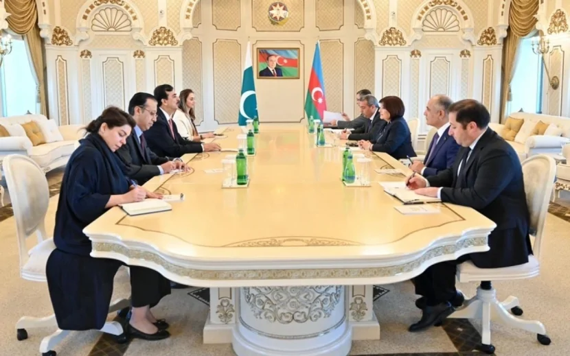 Sahibə Qafarova Pakistan Senatının sədri ilə görüşdü