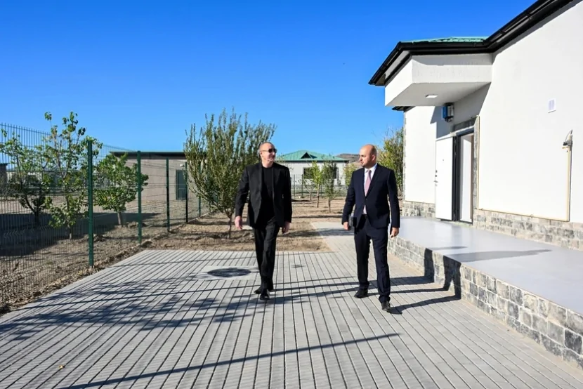 İlham Əliyev Zəngilanın Ağalı kəndinin 2-ci mərhələsinin və Məmmədbəyli kəndinin açılışlarında iştirak edib- FOTO