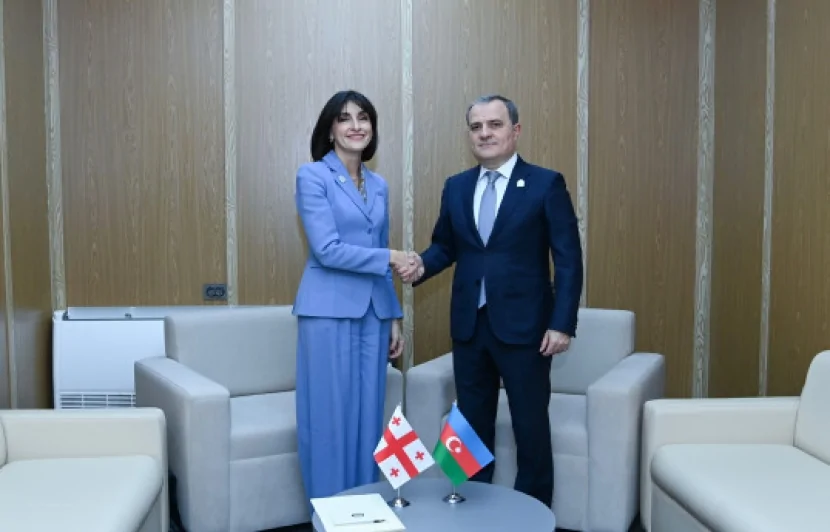 Ceyhun Bayramov gürcüstanlı həmkarı ilə görüşdü