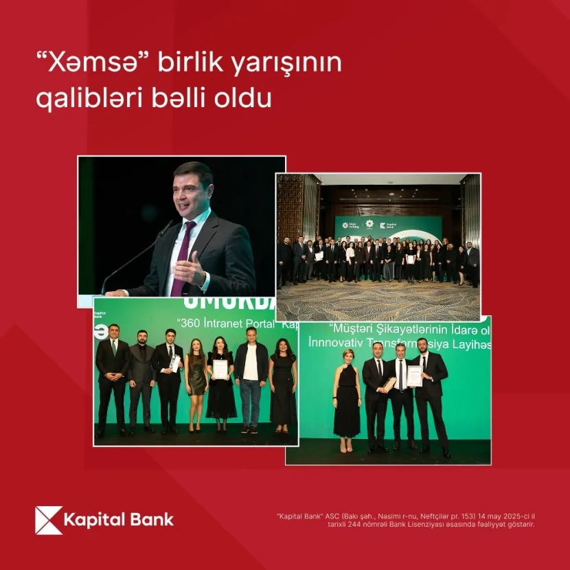 Xəmsə” birlik yarışında Kapital Bank iki layihə ilə qalib oldu