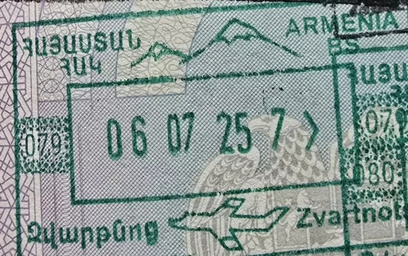 Ermənistan viza möhürlərindən Ağrı dağının təsvirini ÇIXARIB