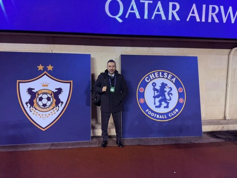 Ertem Şener \"Qarabağ\" - \"Çelsi\" matçının başlamasına SON ANLAR qalmış paylaşım etdi