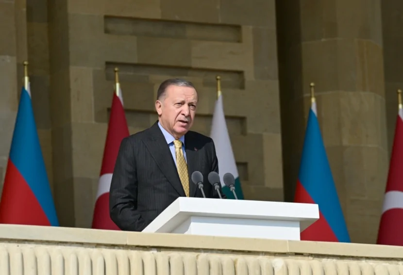 Türkiyə Prezidenti: \"Zəfər Günümüzün 5-ci ildönümündə Azərbaycanda olmaqdan xoşbəxtəm\"`
