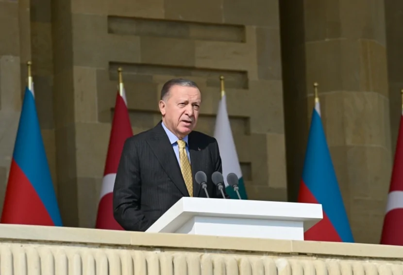 Ərdoğan: \"Axan hər damla qan ortaq tariximizə qızıl hərflərlə yazılmışdır\"