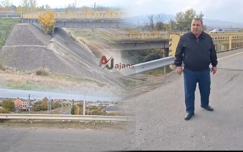 Ağstafada avtomobil körpüsü qəzalı VƏZİYYƏTDƏ…