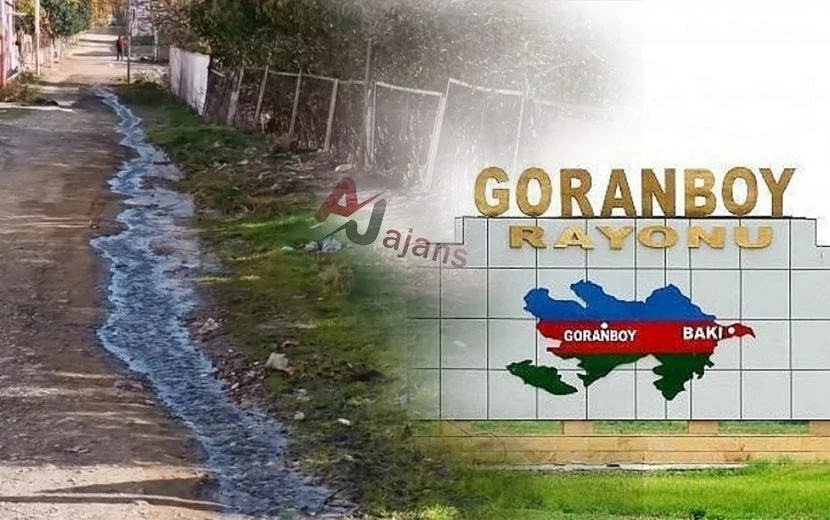Goranboyda  su illərdir küçəyə AXIR…