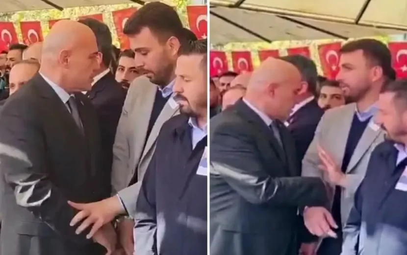 Şəhid dəfnində mübahisələri gündəm oldu - Video