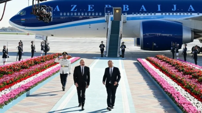 Prezident İlham Əliyevin Daşkəndə səfərindən eksklüziv GÖRÜNTÜLƏR