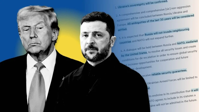 Trampın 28 maddəlik SÜLH planı: Ukrayna bu ərazilərdən ƏL ÇƏKƏCƏK?