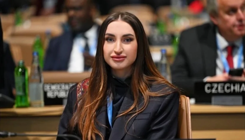 Alyona Əliyeva Lənkəran səfərindən paylaşım edib