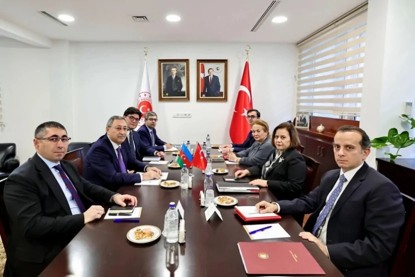 Xələf Xələfov Türkiyəli nazir müavini ilə görüşüb 