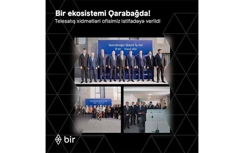 Bir ekosistemindən Qarabağda daha bir təşəbbüs: m10 və MilliÖn telesatış xidmətləri üçün yeni ofis açıldı