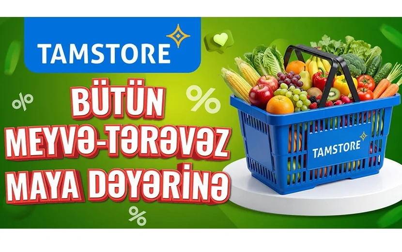 Tamstore meyvə və tərəvəzi maya dəyərinə satacaq