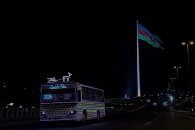 Bakıda “Santa Bus”-lar fəaliyyətə başladı