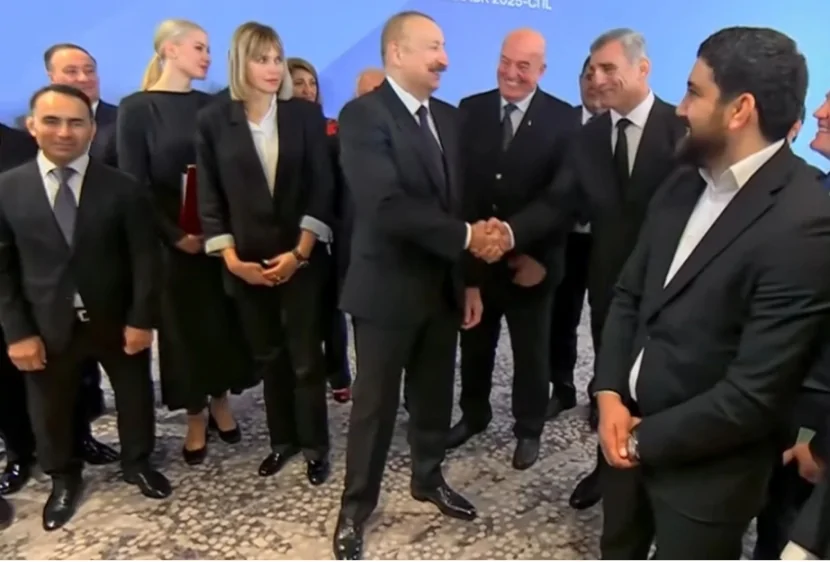 Prezidentin dünya çempionu ilə səmimi dialoqu: \"Sən hələ yarışırsan?\"