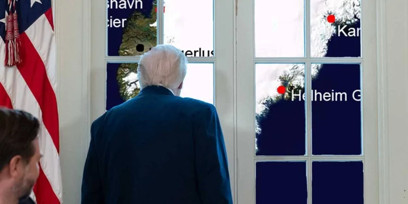 Ağ Ev Trampın Qrenlandiya xəritəsinə baxdığı fotonu paylaşıb