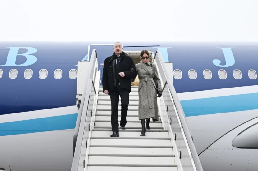 Prezident İsveçrəyə səfər edib