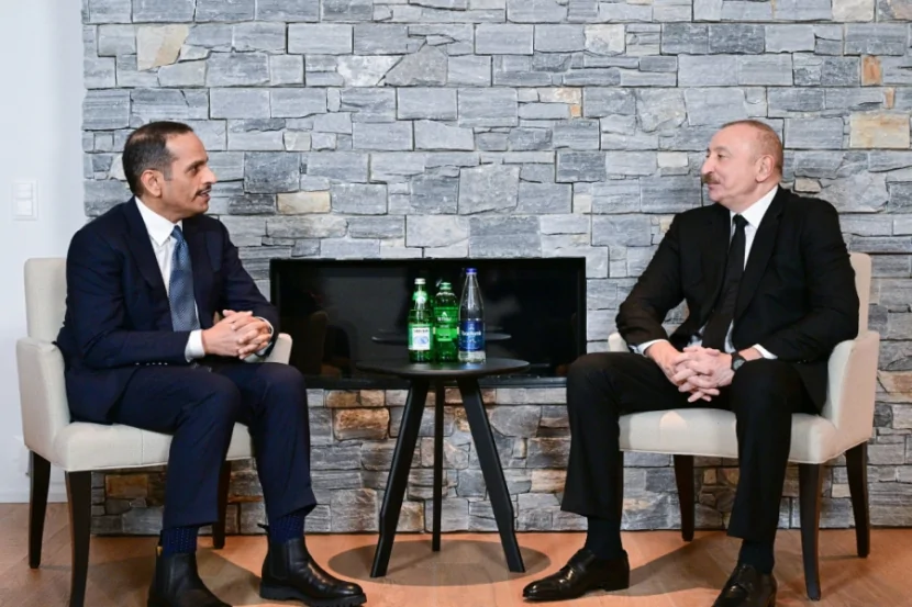 İlham Əliyev Davosda görüş keçirdi