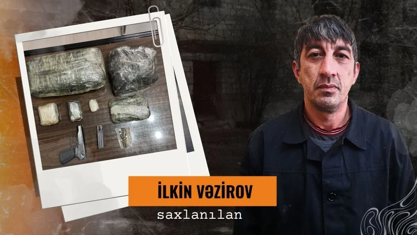 Narkotik satışı ilə məşğul olan silahlı şəxs SAXLANILDI