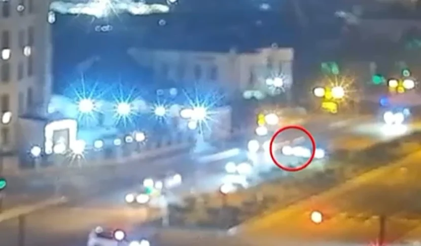 Bakıda sürücünün DƏHŞƏT SAÇAN GÖRÜNTÜLƏRİ