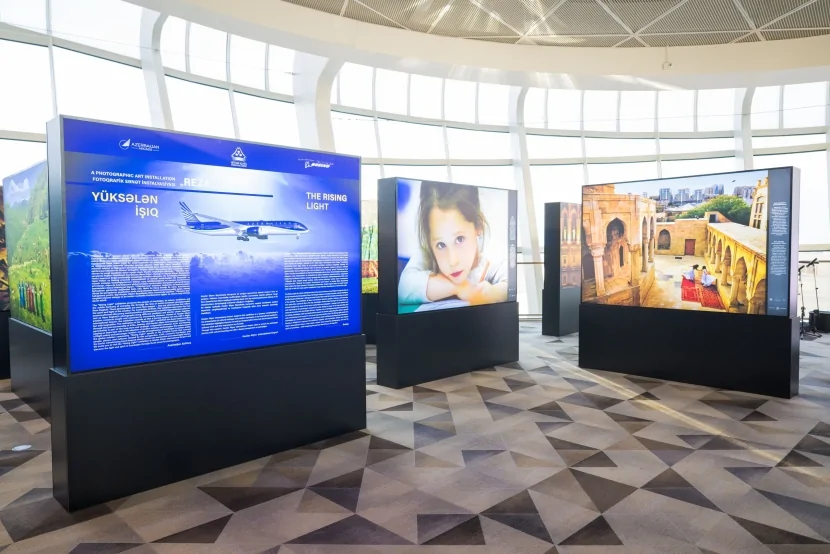“Yüksələn işıq”: REZA-nın fotosərgisi Heydər Əliyev Beynəlxalq Aeroportunda təqdim olunur