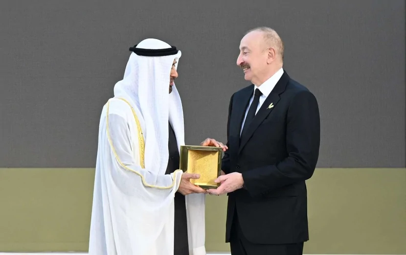 İlham Əliyev: \"Bu mükafatı almaq mənim üçün böyük şərəfdir\"