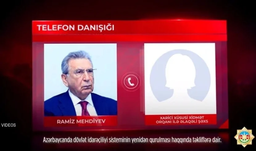 Ramiz Mehdiyev xarici kəşfiyyatla bu DETALLARI DANIŞIB