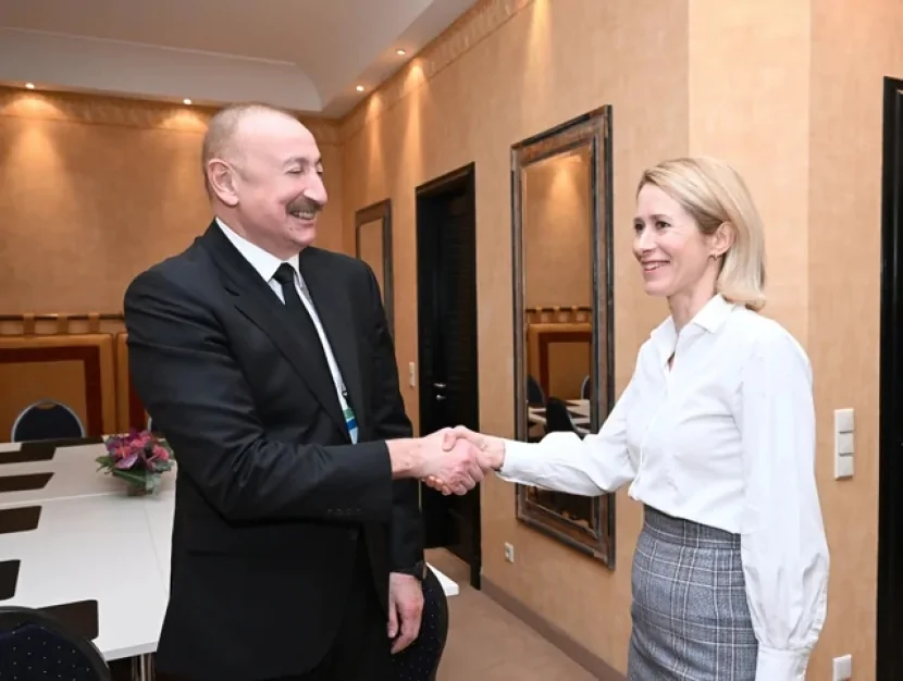 İlham Əliyev Kaya Kallas ilə GÖRÜŞÜB