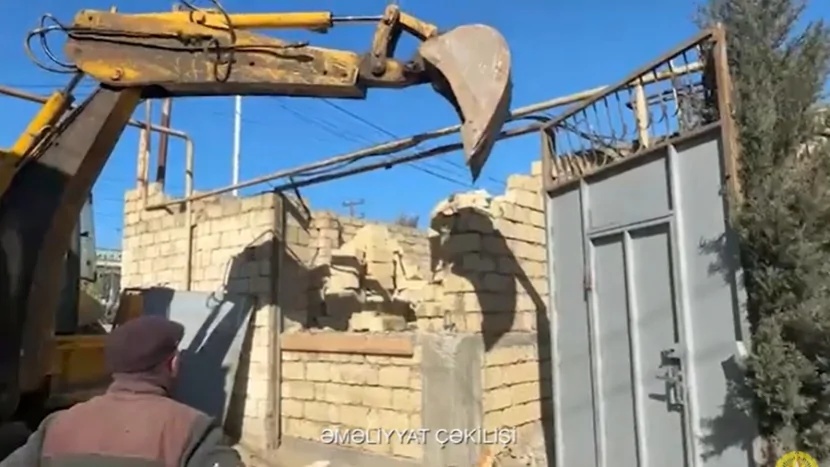 Daha bir qanunsuz tikili SÖKÜLDÜ