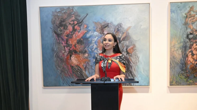 Leyla Əliyeva və Arzu Əliyeva Tiranada MAMA “Ana təbiət” beynəlxalq incəsənət sərgisinin açılışında
