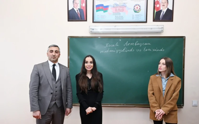 Leyla və Alena Əliyevalar Qubada