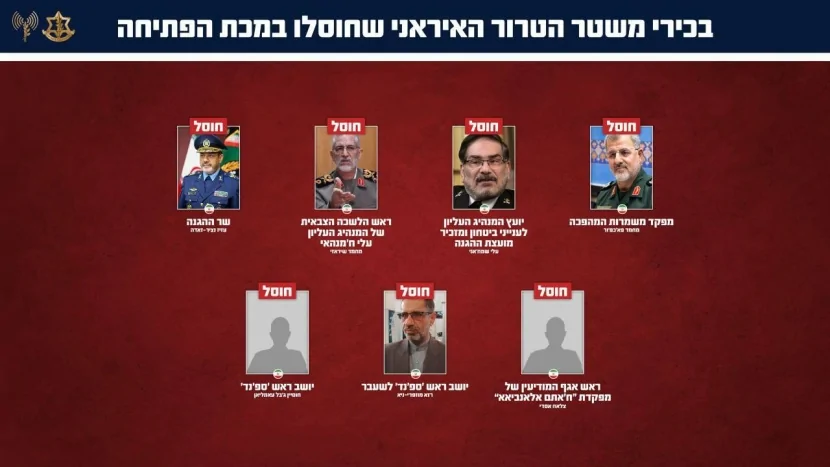 İranın məhv edilən yüksək vəzifəli şəxslərinin FOTOLARI yayıldı