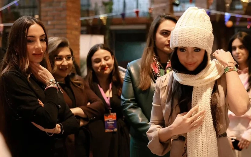 Prezidentin qızları və gəlini \"Woman Bazaar\" festivalında