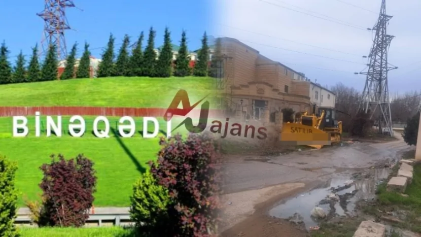 Küçədə satılan ağır texnika kanalizasiya xəttini DAĞITDI