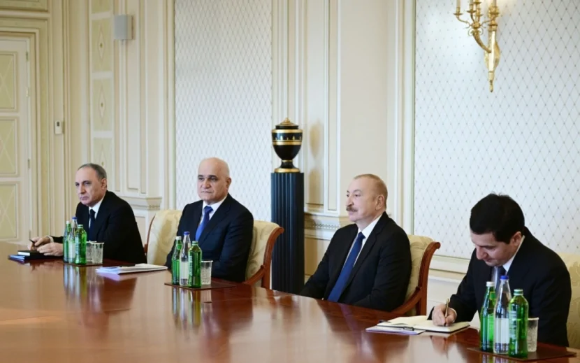 İlham Əliyev Aleksey Overçuku qəbul etdi - FOTOLAR