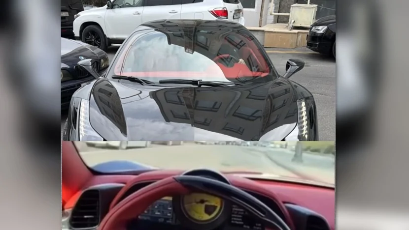 Avtobus zolağında hərəkət edən “Ferrari” SAXLANILIB
