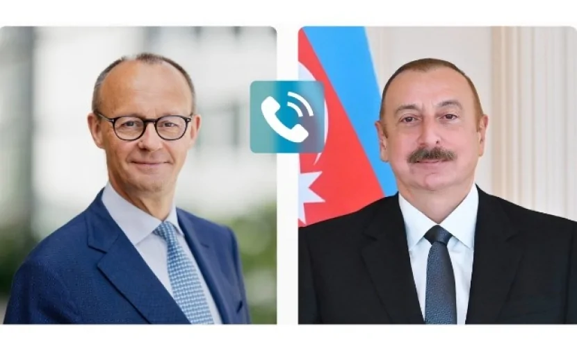 İlham Əliyevlə Fridrix Merts arasında telefon danışığı olub