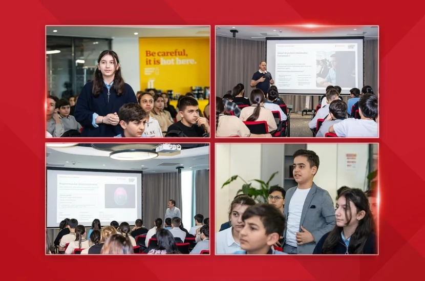 Kapital Bank-da məktəblilər üçün “Smart Money Talks” sessiyası təşkil edildi