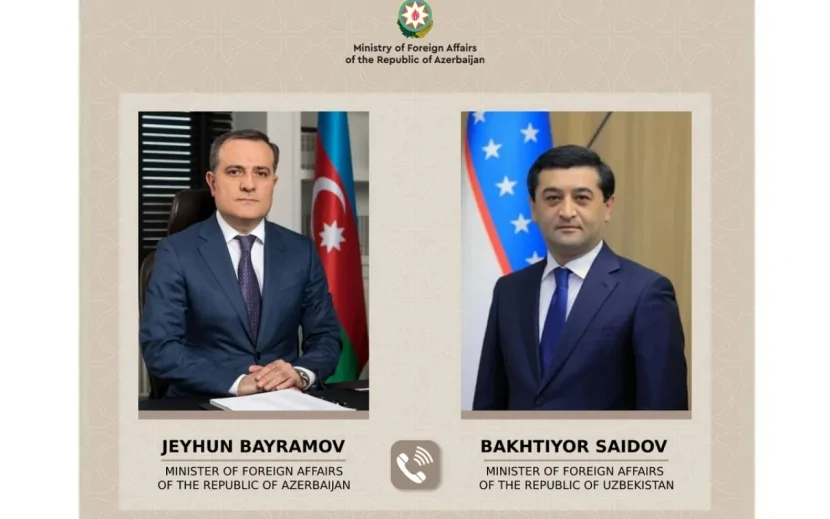 Ceyhun Bayramov özbəkistanlı həmkarı ilə telefonla danışıb