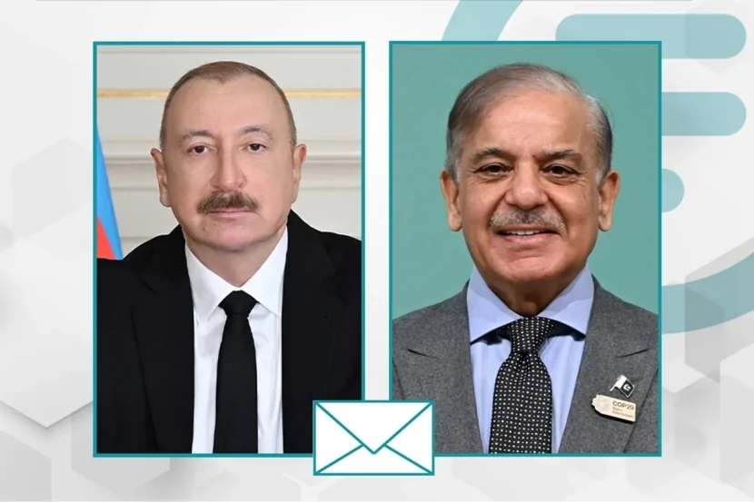 İlham Əliyev Şahbaz Şərifi təbrik etdi
